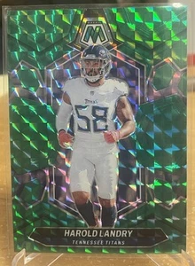 HAROLD LANDRY 2024 Panini Mosaic Football Green Mosaic Prizm #216 Titans - Picture 1 of 2