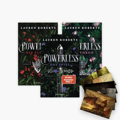 Lauren Roberts Die Powerless-Reihe Band 1-3 plus 1 exklusives Postkartenset - Bild 1 von 4