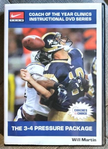 Will Martin THE 3-4 PRESSURE PACKAGE Football Instructional DVD Coaches Choice - Imagen 1 de 4