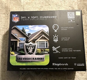 Las Vegas Raiders 7'x10' Pre-Lit Outdoor Inflatable Display Brand New In Box - Picture 1 of 6