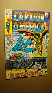 CAPTAIN AMERICA 127 *SCHÖNES EXEMPLAR* 1970 VS 1ST MAN BRUTE CAP ORIGIN STORY - Bild 1 von 2