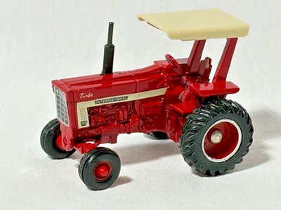 ERTL IH International 1066  Turbo w/ 2 Post ROP's, Red Farm Tractor, 1/64 - Image 1 of 2