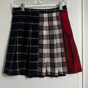 ZARA Kids Preppy Pleated Plaid Skirt - Size 13/14 - Picture 1 of 7