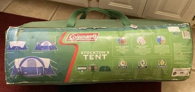 Coleman Stockton Juego Completo de Carpa para 8 Personas Postes contra la Lluvia Estacas Probado Foto 1 de 4