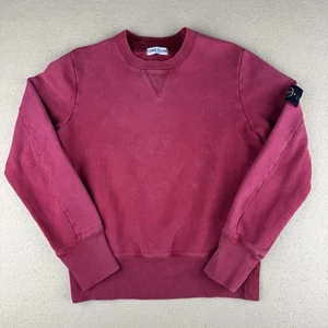 Sweat pull rouge homme Stone Island 2008 extra petit XS authentique art #49 - Photo 1/15