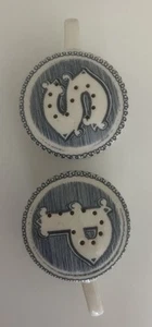 Vintage Royal China Currier & Ives sale blu pepe shaker cavallo e carrozza - Foto 1 di 4