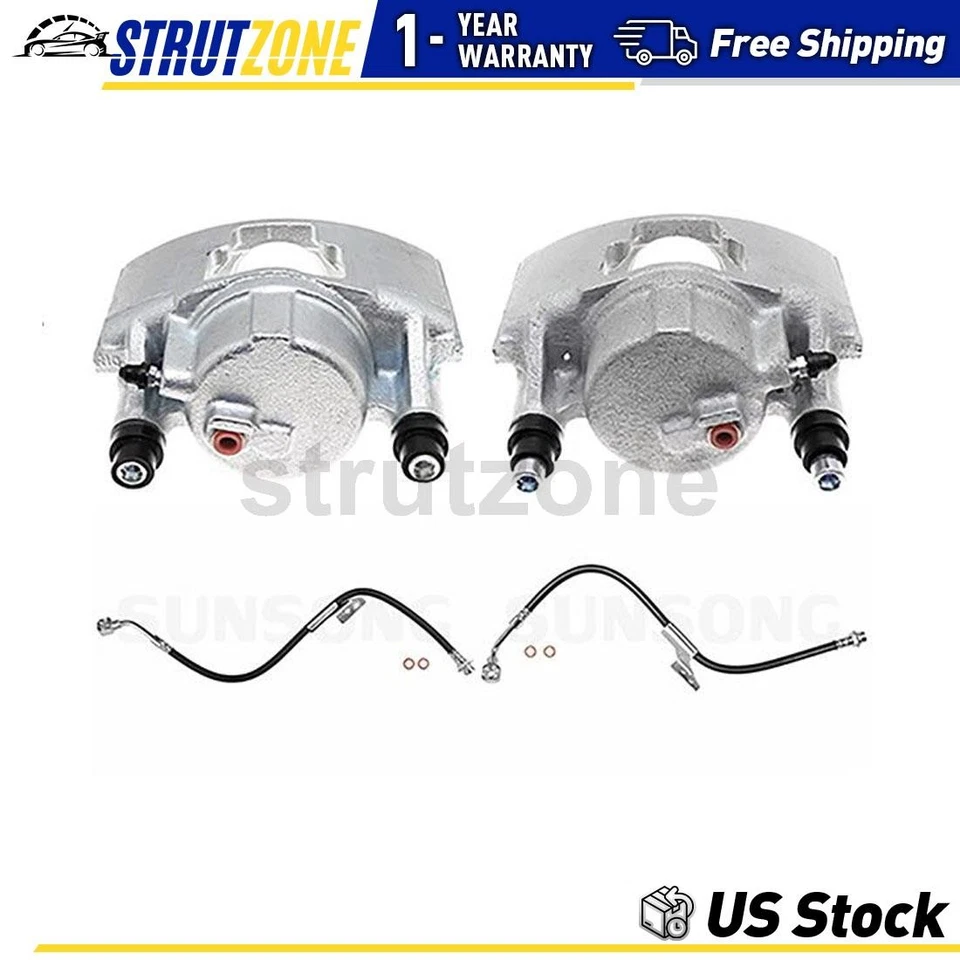 Pinzas de freno delanteras y manguera de freno para Chevrolet Express 2500 2000 2001_ Foto 1 de 4