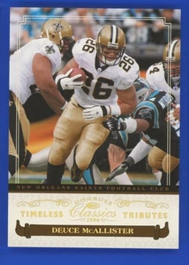 Deuce McAllister 2006 Donruss Classics #64 Timeless Tributes GOLD #'d 06/25 - Bild 1 von 3