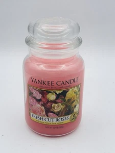 Yankee Candle Fresh Cut Roses Jar 22 Oz Neu mit Etikett - Bild 1 von 3