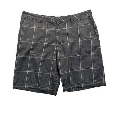 Pantalones Cortos Chinos O'neill First In Last Out Panel Plano Caqui Gris A Cuadros Para Hombres Talla 38 Foto 1 de 4