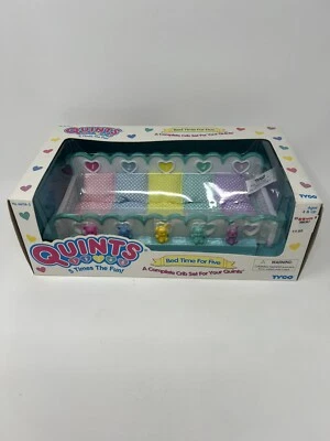 NOVO Conjunto de Berço Quints 5 Bed Time For Five 1995 Tyco com Ursinhos de Pelúcia #66116-3 RARO - Imagem 1 de 4