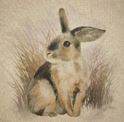 Fabric Panels Animal Quilting For Cushions Bag Panel Fabric Linen Look - Image 1 of 2