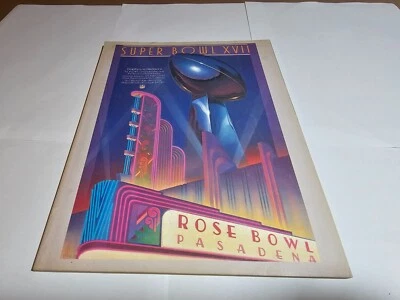 1983 WASHINGTON vs MIAMI SUPER BOWL XVII PROGRAM REDSKINS DOLPHINS FOOTBALL 17 - Image 1 of 4