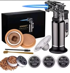 XINWAT Cocktail Smoker Kit with Torch and 4 Kinds of Wood Chips for Drink Smoker - Picture 1 of 7