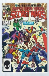 Marvel Super-Heroes Secret Wars #5 Newsstand Variant X-Men!  Spider-Man! - Picture 1 of 2