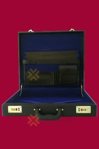 DELANTAL MASÓNICO MASÓNICO ESTUCHE RÍGIDO AZUL INTERIOR MALETÍN MM/WM - Imagen 1 de 2