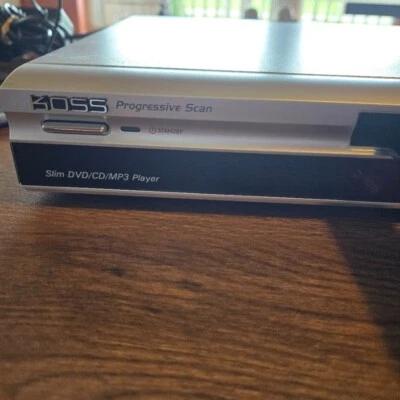 Koss Slim DVD/CD/MP3 Player Progressive Scan KD365 Tested Used for Repair/Parts - Image 1 of 4
