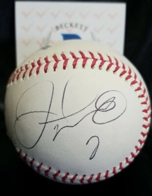 FLOYD MAYWEATHER JR. Signed Autographed MLB Baseball. BECKETT WITNESSED  - Image 1 of 4