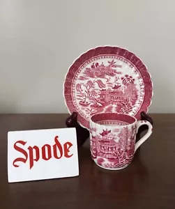 Copeland Spode MANDARIN PINK Demitasse Cup & Saucer Set - Picture 1 of 8