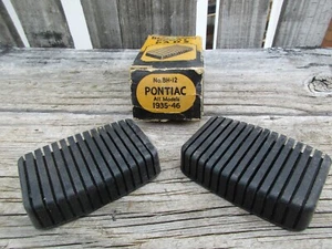 NORS 1935-1946 PONTIAC PEDAL PADS/HOT STREET RAT ROD CUSTOM - Picture 1 of 5