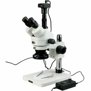 AmScope 3.5X-90X Digital Zoom Estéreo Microscopio + 10MP USB Cámara + 144-LED - Imagen 1 de 8