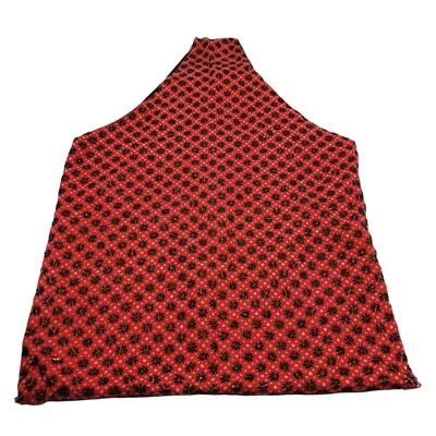 Bolso de Compras Hobo Hecho a Mano Reversible Semilla Pesada Cuentas Rojo Negro Foto 1 de 4