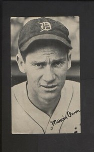 1936 R314 Goudey Wide Pen Marvin Owen Type 3 No Borders Detroit Tigers