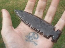 #2 Knapped Obsidian Spear Point - Arrowheads knife sword hunt primitive 