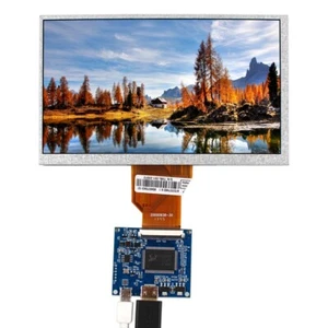 7 Zoll AT070TN90 800X480 LCD Bildschirm mit HDBoard 5VDC Power ohne OSD - Bild 1 von 4