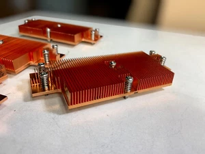 Pure Solid Copper Heatsink Lot of 8 Coolermaster Custom High Quality Forged - Picture 1 of 5