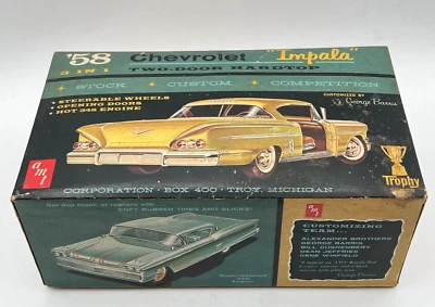 Vintage AMT 1958 '58 Chevrolet Impala 1/25 Model Kit - 2758-200 *INCOMPLETE READ - Image 1 of 4