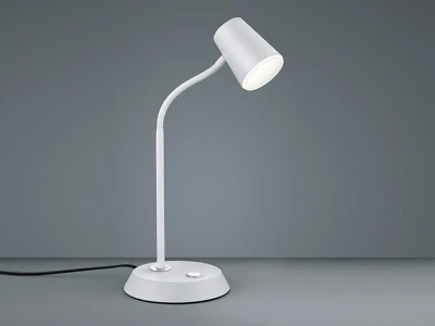 Flexible LED Reflektorlampe Tischleuchte Weiß matt Höhe 38cm - Leseleuchten - Bild 1 von 4