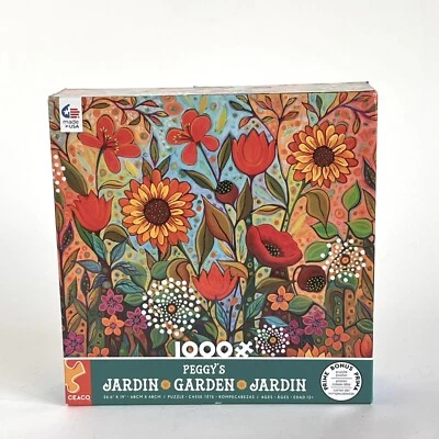 Rompecabezas Ceaco Peggy's Garden Jardín 1000 piezas nuevo diseño Cottagecore Foto 1 de 4