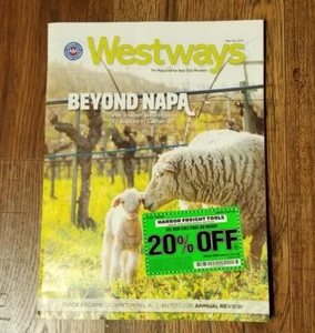 Westways Magazine AAA May / June 2020 ISSUE Beyond Napa Auto Club Annual Review - Imagen 1 de 2