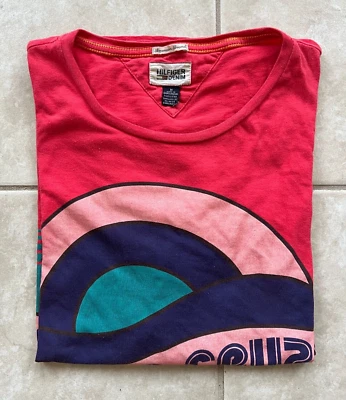 TOMMY HILFIGER DENIM SANTA CRUZ 85 Gráfico Acrílico Rojo/Azul Camiseta Para Hombre M Foto 1 de 3