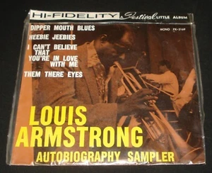 LOUIS ARMSTRONG  MUSICAL AUTOBIOGRAPHY SAMPLER EP  1950s AUSSIE FESTIVAL FX-5169 - Picture 1 of 4