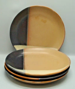 Sango         GOLD DUST BLACK 5022     Salad Plates     SOLD IN  SETS OF FOUR - Picture 1 of 3