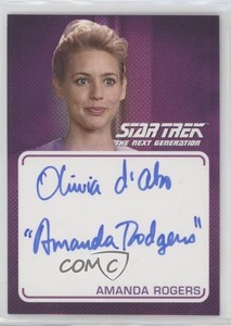 2022 Inscription Olivia d'Abo Amanda Rogers as (Amanda Rodgers) #A30.3 Auto 0c3