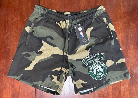 Pro Standard NBA Milwaukee Bucks Team Shorts Established 1968 Size Large, New Cover