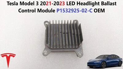 Tesla Model 3 2021-2023 LED Headlight Ballast Control Module P1532925-02-C OEM - Image 1 of 4