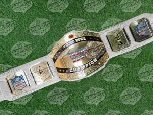 Tecmo Bowl TFL Champion Championship Belt Adult Size 2mm Brass - Picture 1 of 1