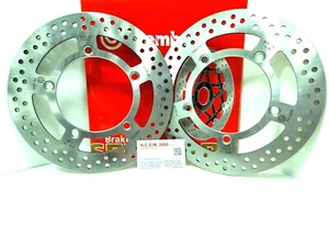 2 Front Brake Discs BREMBO 68B407B4 SUZUKI BURGMAN 400 2014 2015 - Picture 1 of 1
