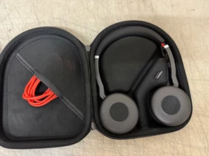 Jabra Evolve 75 Wireless Bluetooth Rechargeable Work Headset HSC040W Calls Music - Zdjęcie 1 z 2