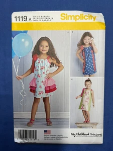 Simplicity Sewing Pattern 1119 Child's Dresses Size 3-8 UNCUT - Picture 1 of 4