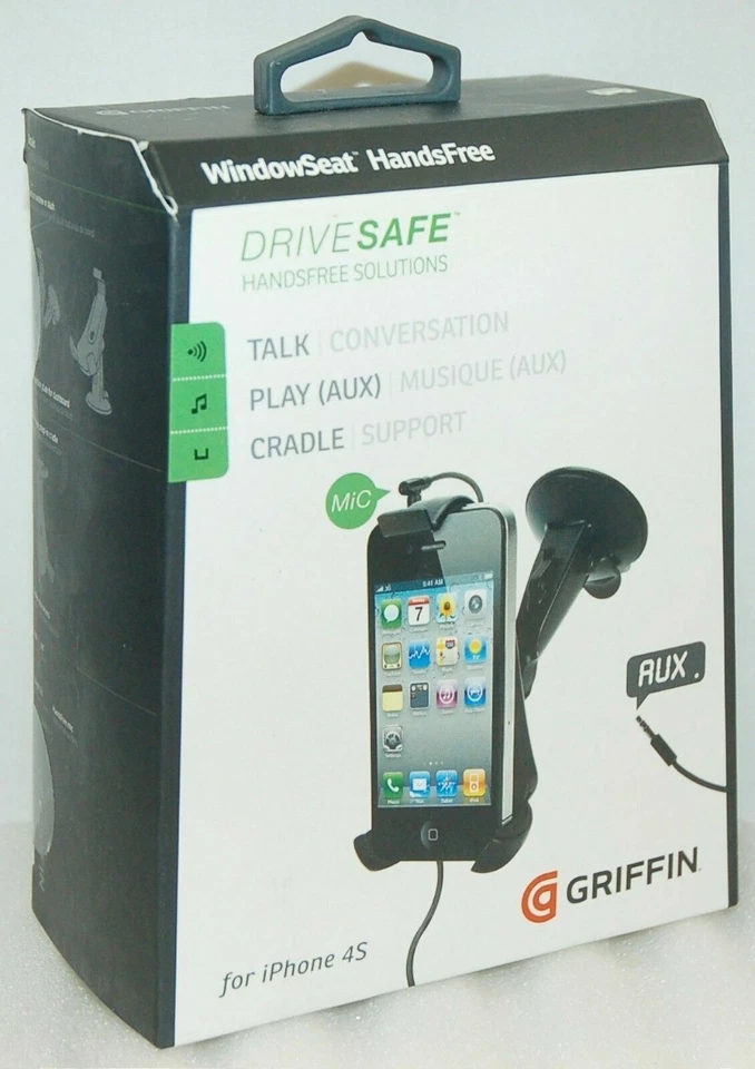 NEW Griffin iPhone SE/5s/5/4s Window Seat Car Mount Hands Free dash iPod Android - Image 1 of 4