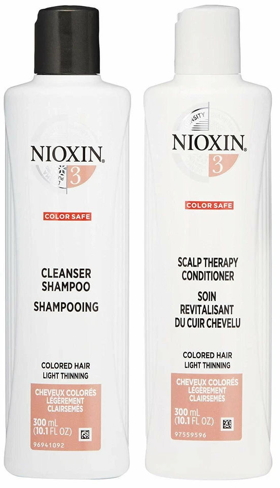 Nioxin System 3 Cleanser Shampoo and Scalp Therapy conditioner 10.1 oz duo - Image 1 of 1