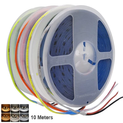 12V COB Flexible LED light Strip 24V 320LEDs/m FOB High Density Flex led Tape