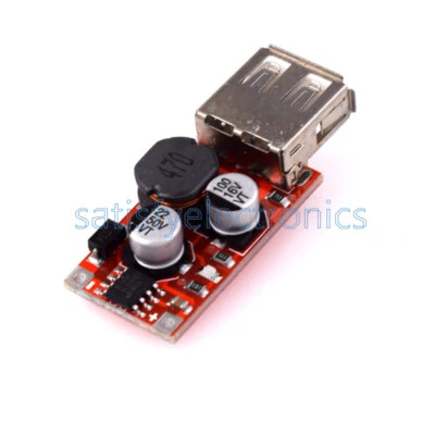 NEU DC-DC Buck Step Down Wandler 9V 12V 24V auf 5V 3A Auto USB Ladegerät Modul - Bild 1 von 2