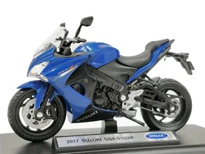 Suzuki GSX-S1000F Japanese Sports Motorcycle Bike Model Toy Blue Diecast 1:18 - Picture 1 of 4