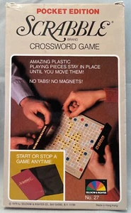 VINTAGE SCRABBLE TRAVEL CROSSWORD GAME - Pocket Edition No. 27 Complete UNUSED - Picture 1 of 7